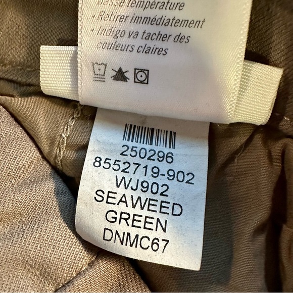 NWOT PAIGE ‘Rianne’ High-Waisted Cuff Jeans in “Seaweed Green” Size 23 - Picture 12 of 16